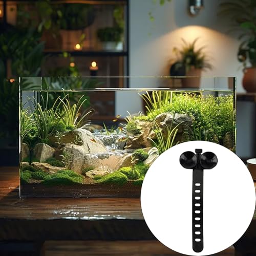 Multipurpose Fishtank Suction Cup Cable Tie for Secure Holding Device Heaters Pumps and Wire Arranging 10PCS Aquarium Suction Cup Cable Tie - color: Black