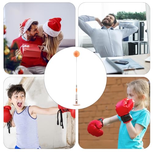 Punching Bag with Stand - Reflex Punching Bag - Freestanding Punching Ball | Speed Bag with Stand | Boxing Gear Trainer Punching Ball | Hand-Eye Coordination Workout Kit | Boxing Bag for Teen Adult - size: 154cm
