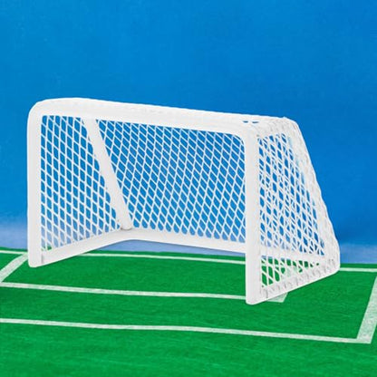 TOYANDONA Miniature Soccer Goal for Dollhouse Convenient Portable Sports Equipment Motor Skills Realistic Design for Indoor Play and Fish Tank Games