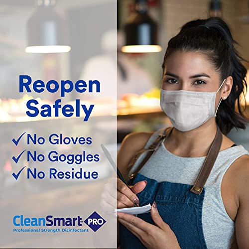 CleanSmart Hospital Disinfectant, Kills 99.9% of Viruses and Bacteria, Hypochlorous Acid Technology, EPA Registered, 4 Gallons (HOCL) - size: 128 Fl Oz (Pack of 4)