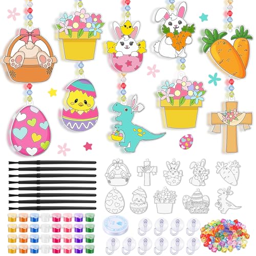 Beeveer 30 Sets Vbs Suncatchers Craft Kit DIY Window Art - style: VBS