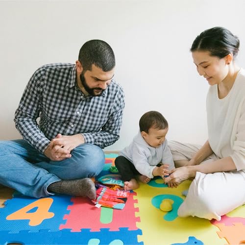 BalanceFrom Kid's Puzzle Exercise Play Mat with EVA Foam Interlocking Tiles - color: 36 Tiles, Alphabet