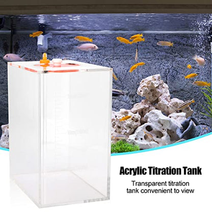Transparent Acrylic Dosing Pump Store Reservoir Titration Tank Aquarium Sturdy Durable with Scale for Aquarium Reef Tank 2.5L 4.5L Capacity (DT-25 2.5L) - size: DT-25 2.5L