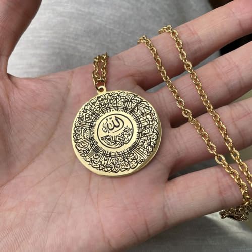 Islam car hangings Quran AYATUL KURSI Stainless Steel Muslim Car Pendant