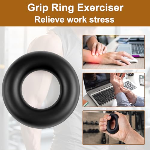 Adjustable Grip Strengthener, 5 Pack Hand Strengthening Devices Kit, Wrist and Forearm Strengtheners for Physical Therapy, Sprain Recovery, Home Gym