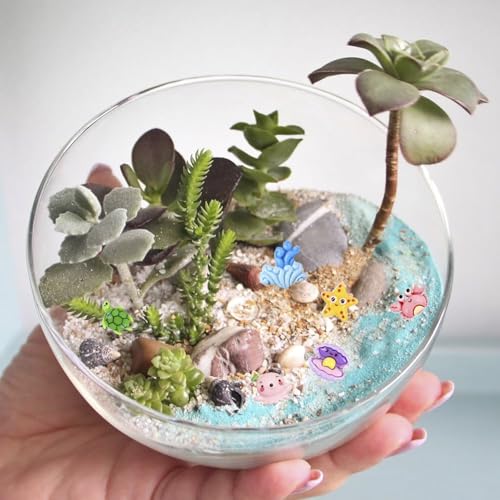 100 pcs Mini Ocean Resin Animals Plastic Animals Marine Miniature Aquarium Ornaments Decorations for DIY Fish Tank Potted Micro Fairy Garden Dollhouse (100PCS Marine Animal Set) - style: 100PCS Marine Animal Set