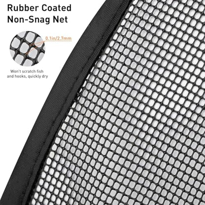 QualyQualy Floating Fish Basket for 5 Gallons Buckets, Foldable Fishing Basket Bait Net for Live Caught, Rubber Coated Mesh Fish Holder for Kayak Fishing Live Well Baitfish Minnow Bucket