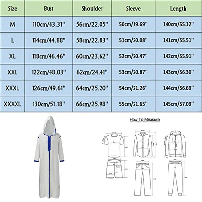 Muslim Robe for Men Arab Long Sleeve Kaftan Islamic Arabic Abaya Silk Thobe Ramadan Middle East Islamic Cloth Shirt Gown - color: #03-white, size: Large