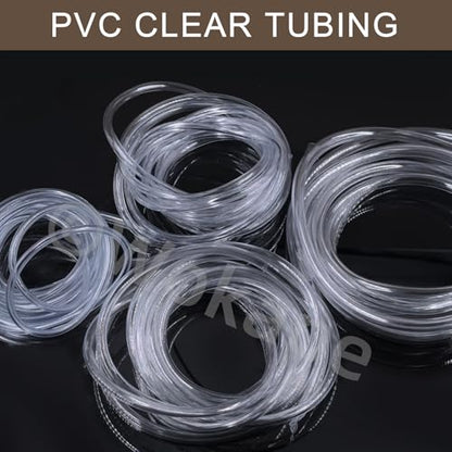 24PCS Hose Barb Fitting Assortment with 37.92ft Clear PVC Tubing Hose(1/12" 1/8" 5/32" 3/16" ID), Plastic Reducer Fittings(1/16" 3/32" 1/8" 5/32" 3/16" 13/64" ID),Tube Set for Home Repair Water - style: Style 3