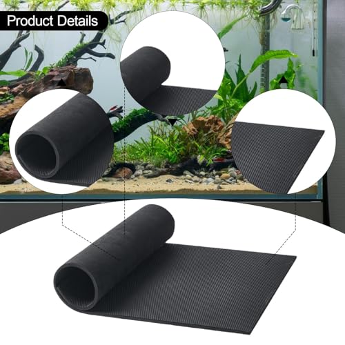 Aquarium Leveling Mat Non Slip Tank Base Cushion Fish Tank Pad Desktop Protector EVA Material Shock Absorption Suitable for Aquatic environments Home, 60cmx30cm - size: 60cmx30cm