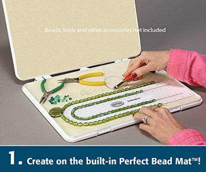 Bead Buddy Design Save and Go Portable Beading Kit - Beading Project Organizer - Dimensions 16 Inches by 12 Inches by 1 Inch