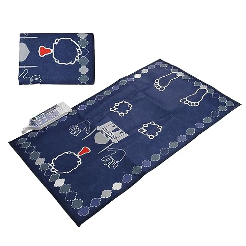 Muslim Prayer Rug Intelligent Electronic Prayer Carpet Mat with Worship Step Guide for Kids Toddlers 23.6x39.4in
