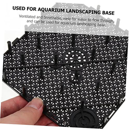 Kisangel 5pcs Aquarium Divider Bottom Plate Fish Tank Splicing Grid Water Permeability Flexible Partition Net for Customizing Fish Tank Compartments