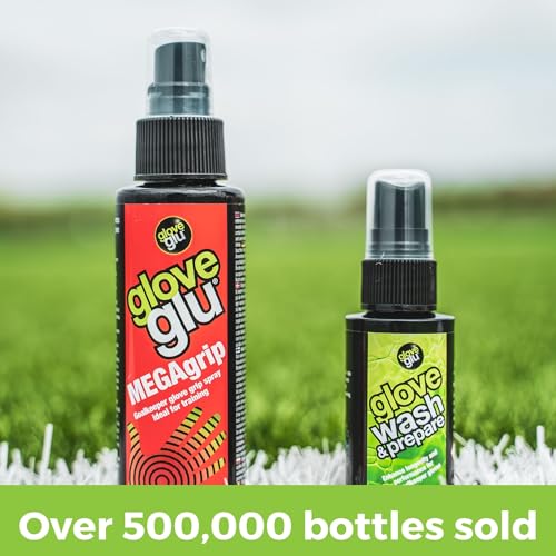 gloveglu Goalkeeper Glove Spray Bundle | 120ml Goalkeeper Glove MEGAgrip Spray + 50ml Goalkeeper Glove Wash & Prepare Spray | Ideal for Goalies, Soccer Training & Match Day Performance - style: New Revive + Wash