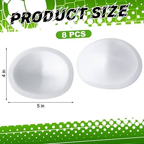 Meooeck 4 Pair Low Rise Knee Pads White Inserts Light Knee Pad Saver for Youth Men Women Kids Adult Football Basketball Volleyball