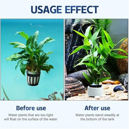 50Pcs Aquatic Plants Fixed Ring Fish Tank Fix Basket Aquarium Accessories Landscape Decoration Water Grass Cup