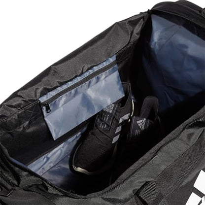 adidas Unisex Defender 4.0 Gym Duffel Bag for Men and Women - color: Black/White, style: Large (110l)
