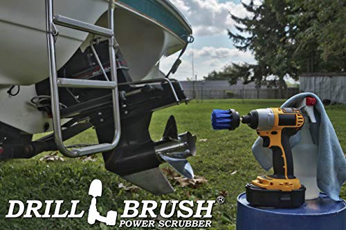 Boat Brush Scrubbing Accessories - Aquatic Cleaning Supplies - Boat Hull Cleaning Brush Set - Barnacle Remover - Boat Deck Brush - Tank Cleaning Tool Set - Fish Tank Scrubbing Brush - Boat Brush Set - color: Blue