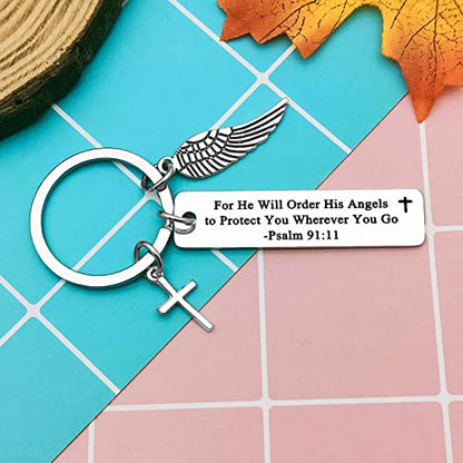Christian Gift Bible Verse Keychain Religious Jewelry Bible Verse Gifts for Women Men Easter Prayer Christian Jewelry Religious Keychain Christmas Birthday Easter Prayer Present