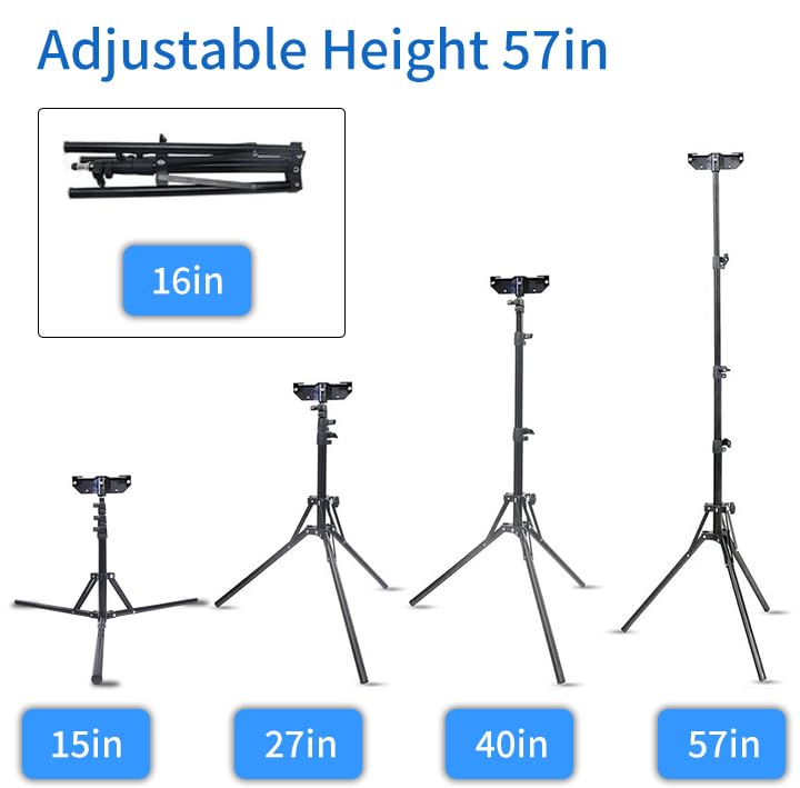 Portable Foldable Lightweight Tripod for Scoreboard and Timer,Flexible Stand with Remote Slot & Hook