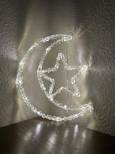 Ramadan Crescent and Star acyrlic Light