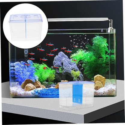 Aquarium Fish Breeding Box Isolation Box for Fish Tank Guppy Fry Incubator Temperature Control Airflow