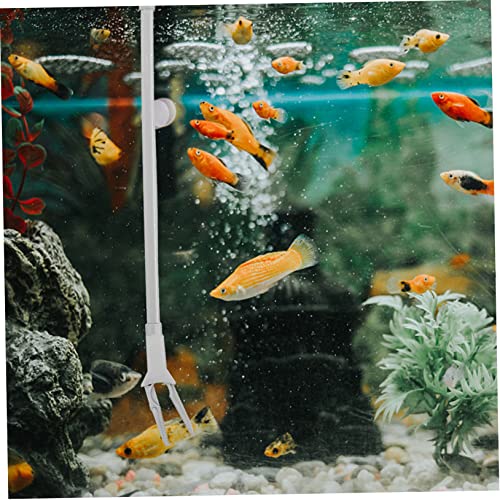 Aquarium Tweezers Extra Long Water Plants Tweezer Set Fish Tank 50cm Gray and Black Pair