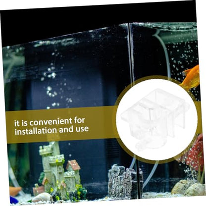 Aquarium Dosing Pump Holder Removable Acrylic Hook for Water Hose Clamp Tool Rack for Fish Tank