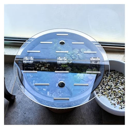 Custom Fish Tank Cover Plate, Acrylic Aquarium Anti-Jump Cover Lid Transparent Invisible Top Cover Plate, It Helps with The Water Evaporation(22"/55cm) - size: 22"/55cm