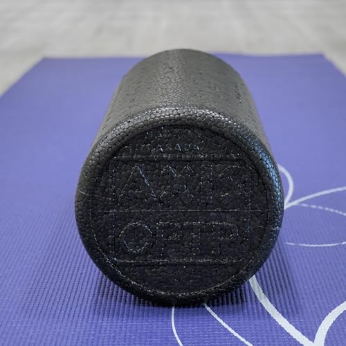 OPTP AXIS Firm Foam Roller, High Density Foam Roller for Physical Therapy, Yoga, Pilates, Fitness Exercise and Sports Training (Black, 12" X 6" Round) - color: Black - 12" X 6" Round