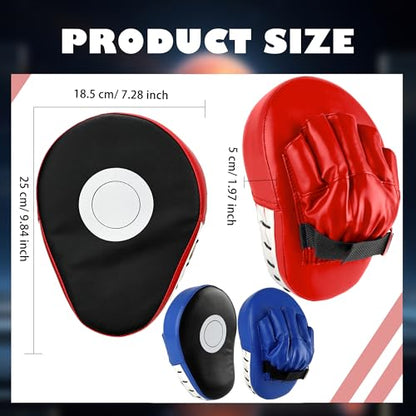 2 Pairs Boxing Mitts Boxing Curved Focus Punching Mitts Kickboxing Striking Pads for Men Women Martial Taekwondo Karate Muay Thai