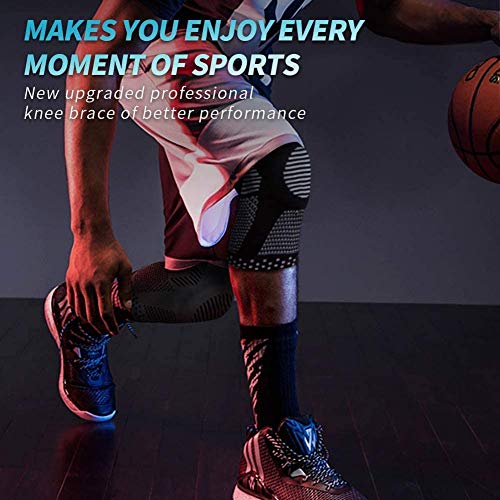 NEENCA Knee Braces for Knee Pain Relief, Compression Knee Sleeves with Patella Gel Pad & Side Stabilizers, Knee Support for Weightlifting, Running, Workout, Arthritis, Meniscus Tear, Men Women. ACE-53 | Patented Patella Gel Pad & Side Stabilizers, Compres