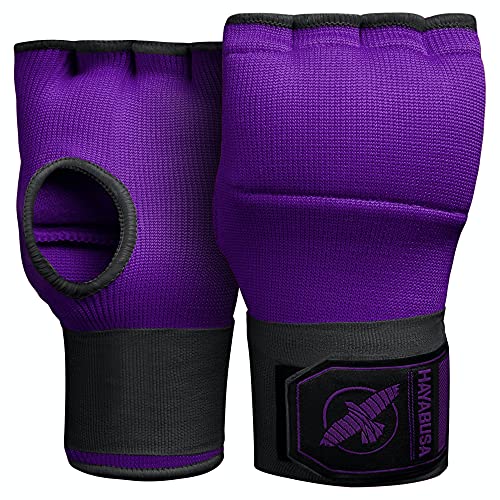 Hayabusa Quick Gel Boxing Hand Wrap Gloves - color: Purple/Black, size: Large