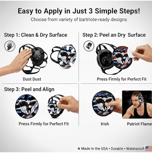 Wrestling Headgear with Ear Protection & Chin Cup Adjustable Lightweight Head Guard for Competition & Practice – Durable Protective Wrestling Ear Guard for Youth & Adult Athletes - color: Usa Eagle