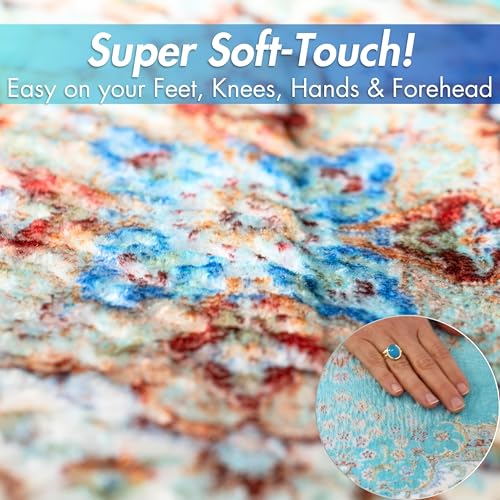 Sacred Artisans Prayer Rug with Super Soft Touch for Men and Women | Prayer Mat and Meditation Mat for Home Travel & Gift (Istanbul - Non Padded) - color: Istanbul - Non Padded
