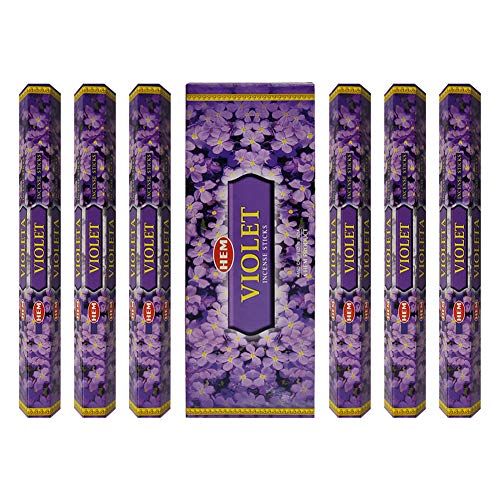 Violet Incense Sticks and Incense Stick Holder Bundle Insence Insense Hem Incense Sticks - color: Violet