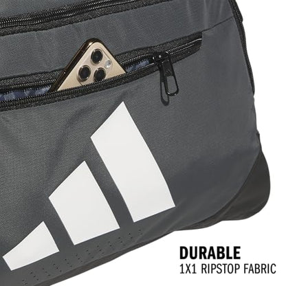 adidas Defender 5 Duffel Bag for Sports, Gym and Travel, Team Dark Grey, OSFA - color: Team Dark Grey, style: Small (42l)