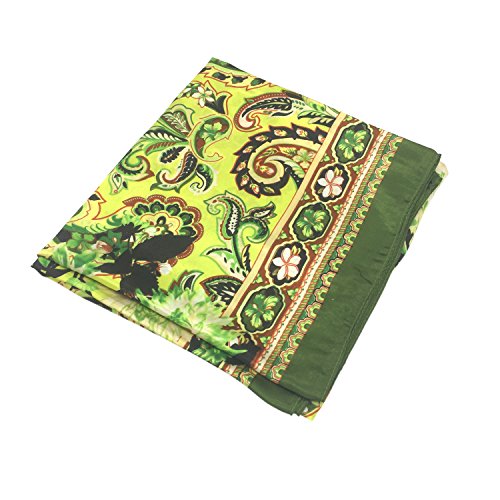 YOUR SMILE Silk Like Scarf Women's Fashion Pattern Large Square Satin Headscarf Headdress - color: 122