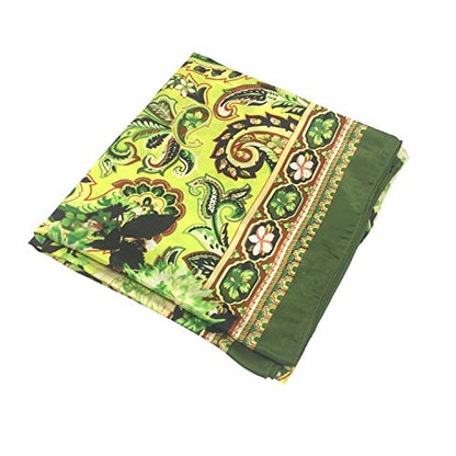 YOUR SMILE Silk Like Scarf Women's Fashion Pattern Large Square Satin Headscarf Headdress - color: 122