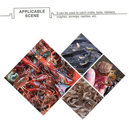 UPKOCH Drawstring Fish Guard Netting Fishing Mesh for Crab and Fish Catching Wear-Resistant Easy Storage