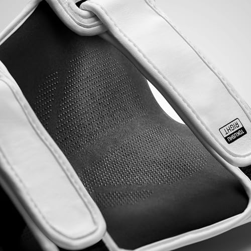 Hayabusa T3 Striking Shinguards - color: White/Black, size: Medium