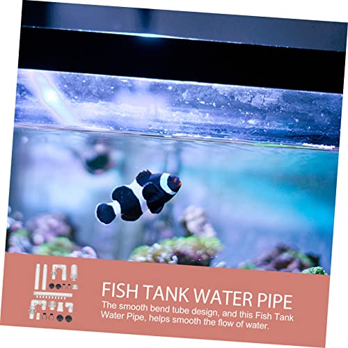 1 Set Plumbing Fittings Fish Tank Tube Aquarium Water Tube External Water Case Water Tubing Aquarium Overflow Kit Water Supply Abs Wave