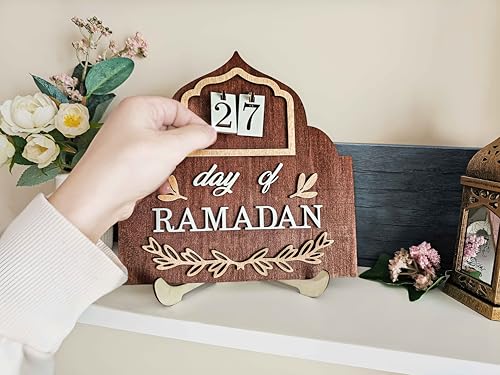 OLEEK Ramadan countdown calendar - Ramadan decorations for home 2026 - Ramdan calendar for kids - Ramadans gifts for kids - ramadan calendar 2026 - ramadan advent calendar - زينة رمضان كريم ديكور