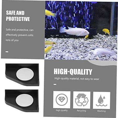 Mipcase 8pcs Fish Tank Corner Pads Thickened -Collision Corner Protectors for Aquarium Base Shockproof Safety Bumpers Easy to Install Non- Mat for Preventing Damage