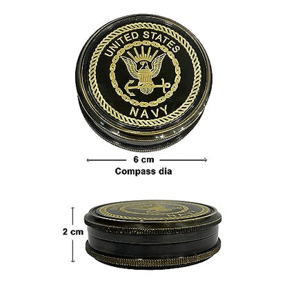 Personalized Brass Compass with Wooden Box – Custom Engraved Inspirational Compass Gift for Birthday, Wedding, Anniversary, Graduation, Retirement & Special Milestones