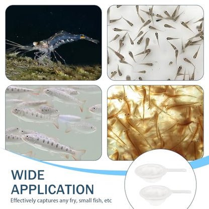 Brine Shrimp Net Sieve 80 & 200 Mesh Kit for Hatchery, Small Fish Net for Fish Tank Aquarium with 5 Pipettes and 3 Storage Tubes, Dense Mesh with Handle Collecting Hatching Shrimp
