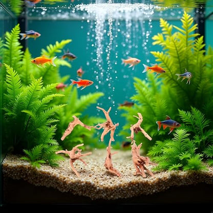 1 Pc Natural Aquarium Driftwood Branches Wood Aquarium Trunk Driftwood Tree Fish Tank Log Decoration Plant Stump, Aquarium Décor Thematic Ornaments Assorted (8-10cm)