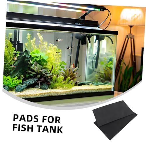 Toyvian 2pcs Non Slip Aquarium Leveling Mat Wear Resistant Fish Tank Bottom Pad for Enhanced Stability Lightweight Durable Aquatic Pet Cushion