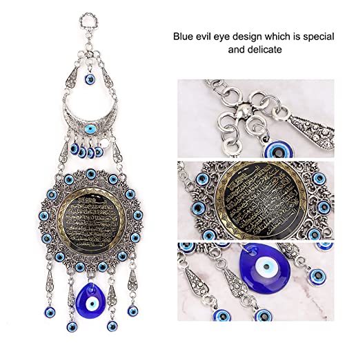 Blue Evil Eye Wall Decor, Islamic Amulet Blessing Wall Hanging Decoration Pendant for Home, Car, Office Decoration and Protection