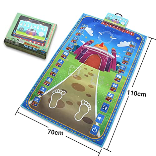 Adult Educational Interactive Prayer Mat-Islamic Gifts Muslim Blue - style: Blue-MMM